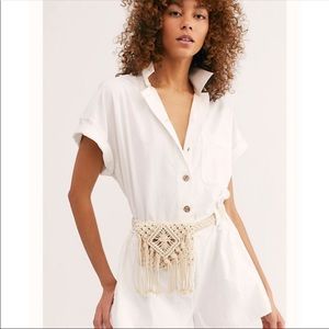Free people macrame belt bag New